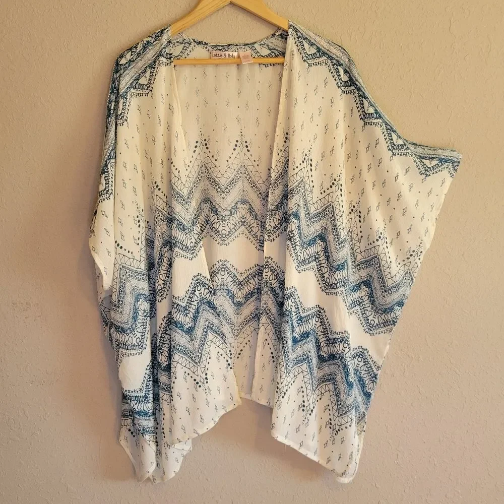 Lottie & Holly by Band of Gypsies Chevron Batnik Kimono